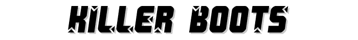 Killer boots font
